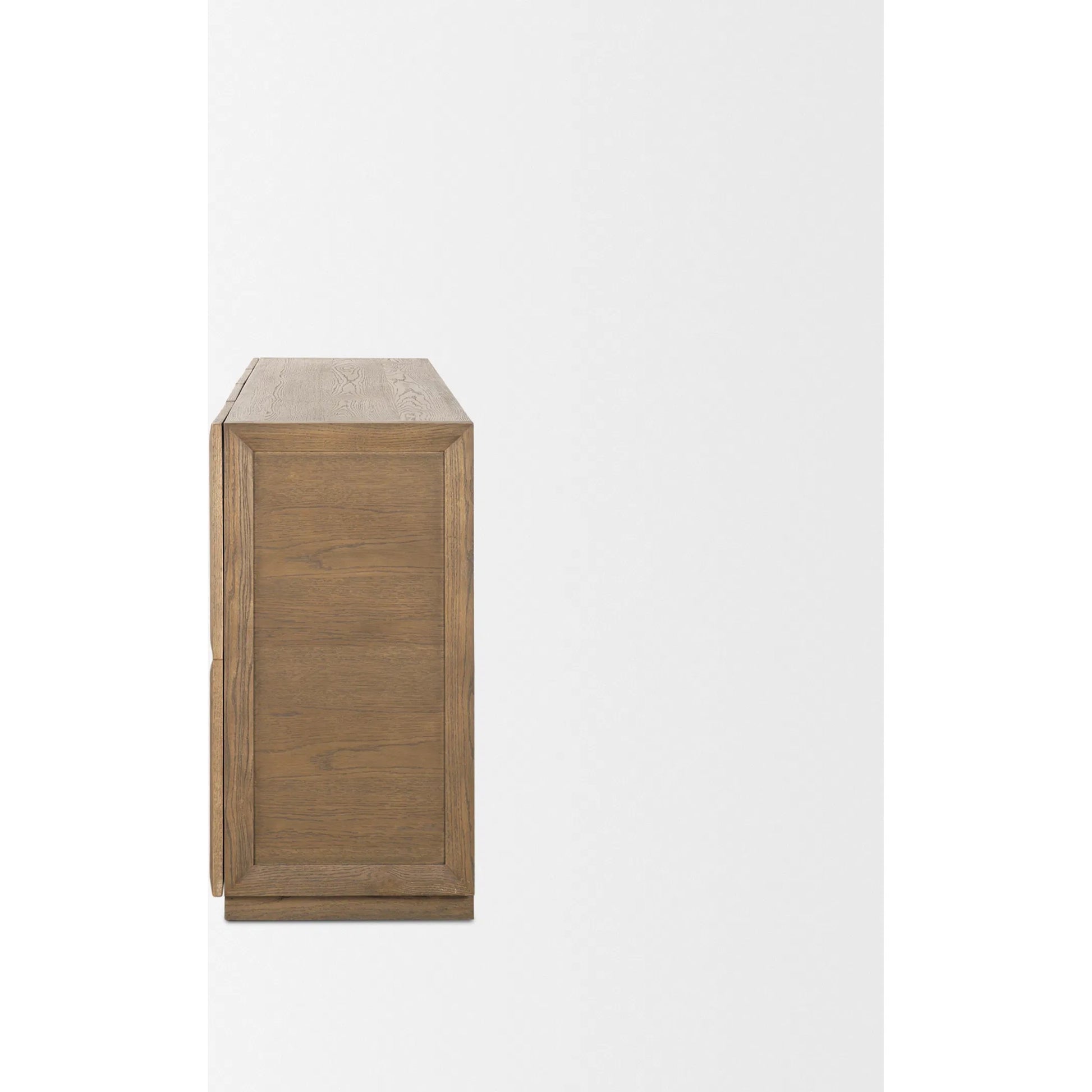 Sina Sideboard by Mercana in brown. Made from solid wood in a unique style.