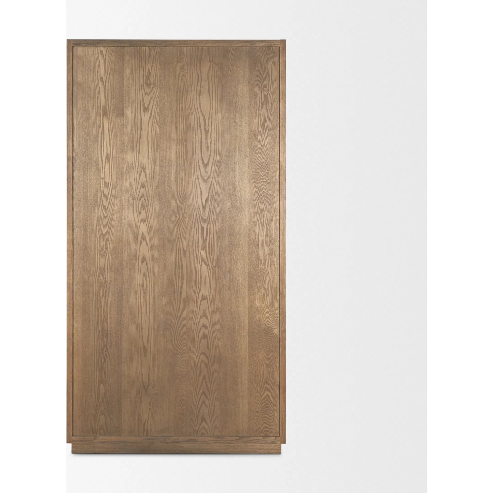 Sina Curio Cabinet by Mercana in brown. Made from solid wood in a transitional style.