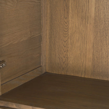 Sina Curio Cabinet by Mercana in brown. Made from solid wood in a transitional style.