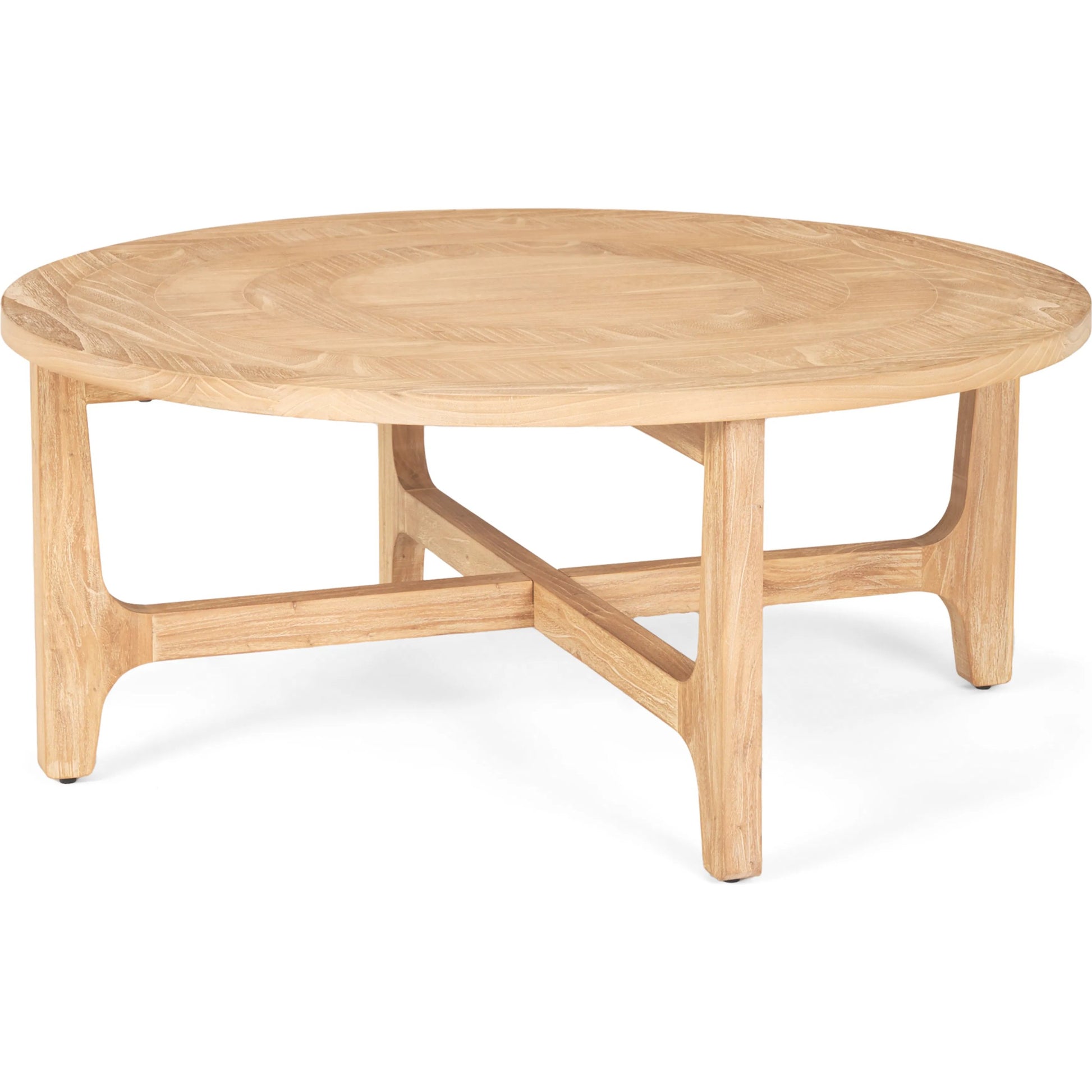 Taylin Coffee Table by Mercana in brown. Made from solid wood in a transitional style.