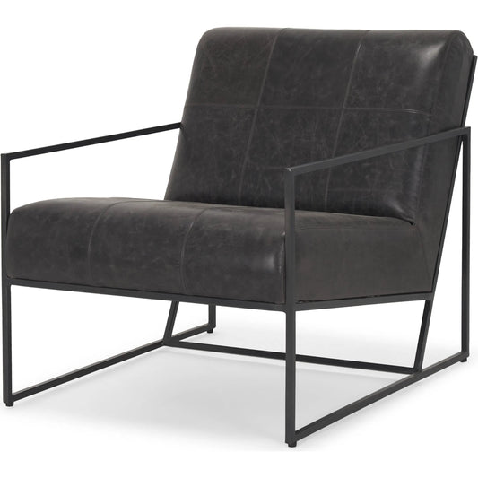 Stratton Leather Accent Chair by Mercana. Made from unique in a unique style.