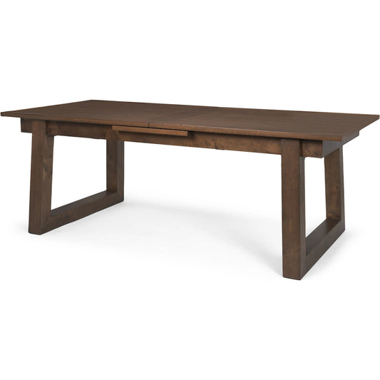 Takota Dining Table by Mercana in brown. Made from solid wood in a unique style.