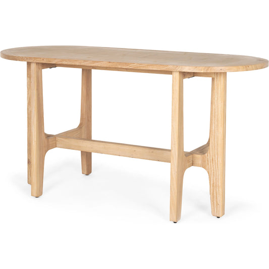 Taylin Desk by Mercana in brown. Made from solid wood in a unique style.