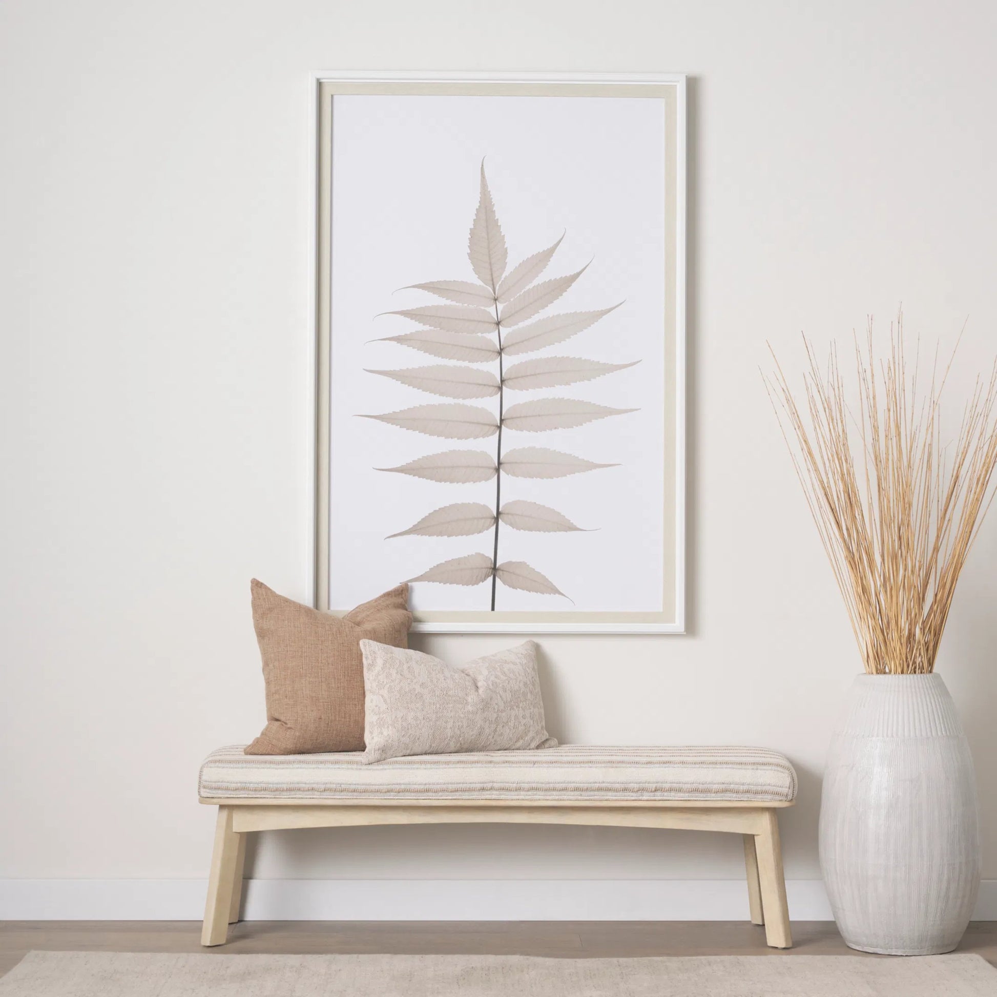 Taimo Bench by Mercana in cream, beige. Made from unique in a unique style.