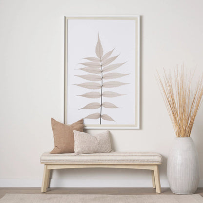 Taimo Bench by Mercana in cream, beige. Made from unique in a unique style.