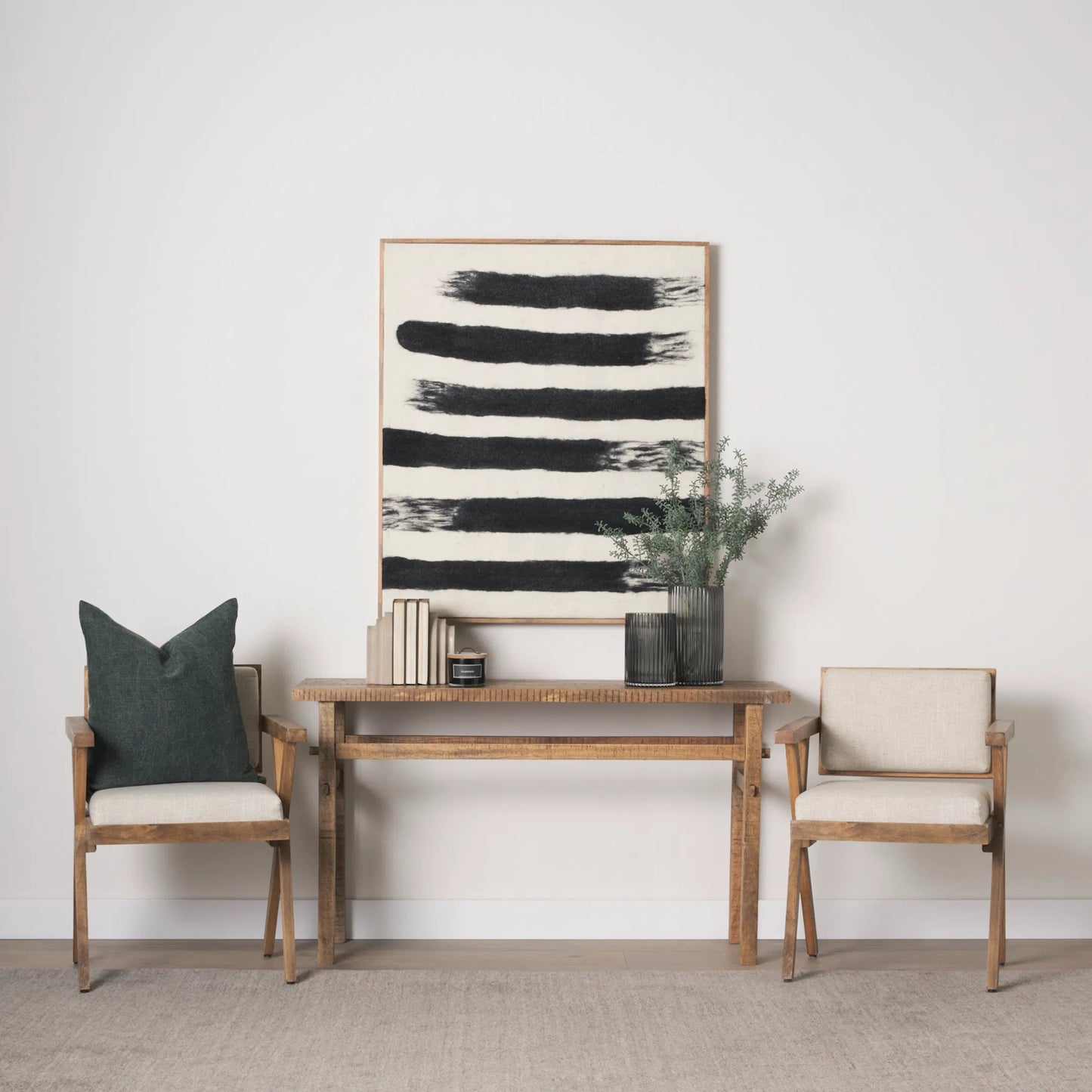 061 SI-2370259 | Lifestyle | Rosie Console Table by Mercana in brown. Made from solid wood in a unique style.