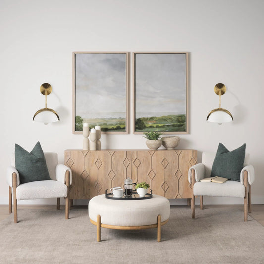 Cybill Wall Sconce by Mercana in white. Made from metal in a unique style.