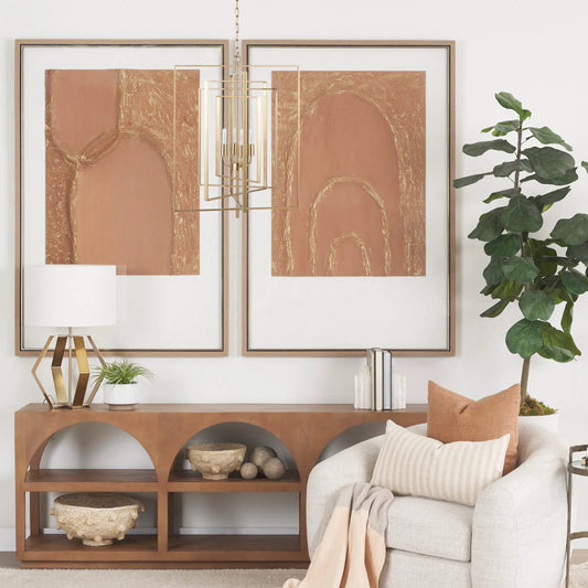 Colleen Chandelier by Mercana in gold. Made from metal in a modern style.