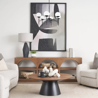 Edie Chandelier by Mercana. Made from glass, metal in a modern style.