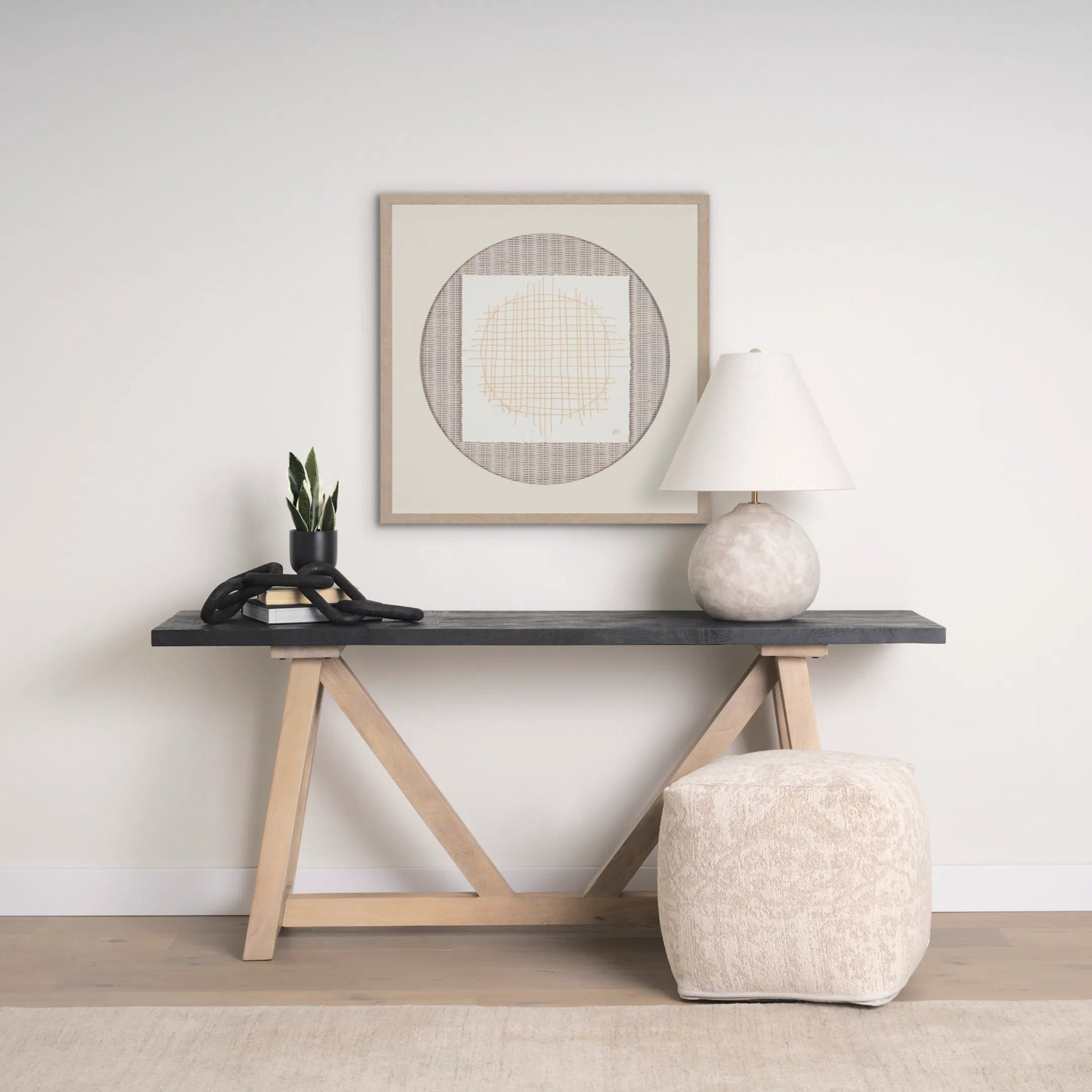 Khloe Pouf by Mercana. Made from cotton in a traditional style.