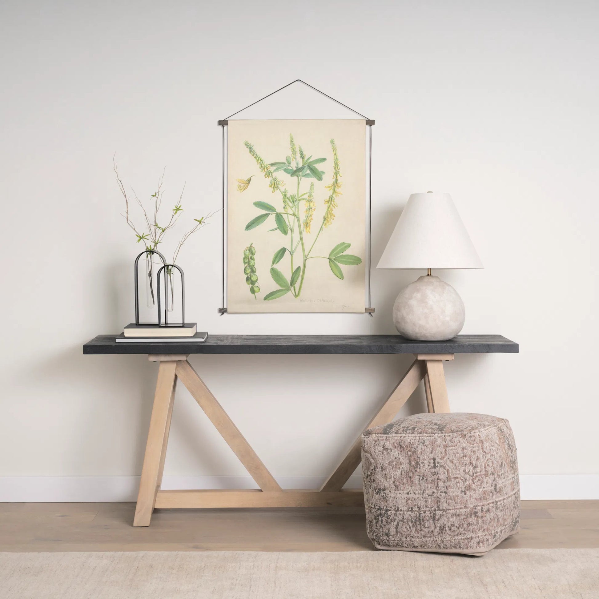 Boyer Metal W Test Tube Decorative Objects Set of Two by Mercana in black, clear. Made from glass in a modern style.