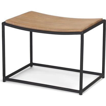 Taniel Stool by Mercana. Made from solid wood in a transitional style.