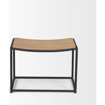 Taniel Stool by Mercana. Made from solid wood in a transitional style.