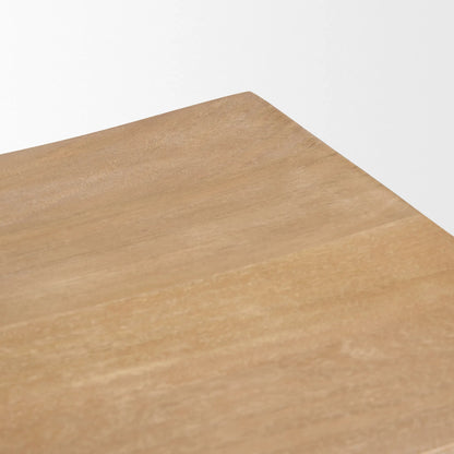 Taniel Stool by Mercana. Made from solid wood in a transitional style.