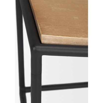 Taniel Stool by Mercana. Made from solid wood in a transitional style.