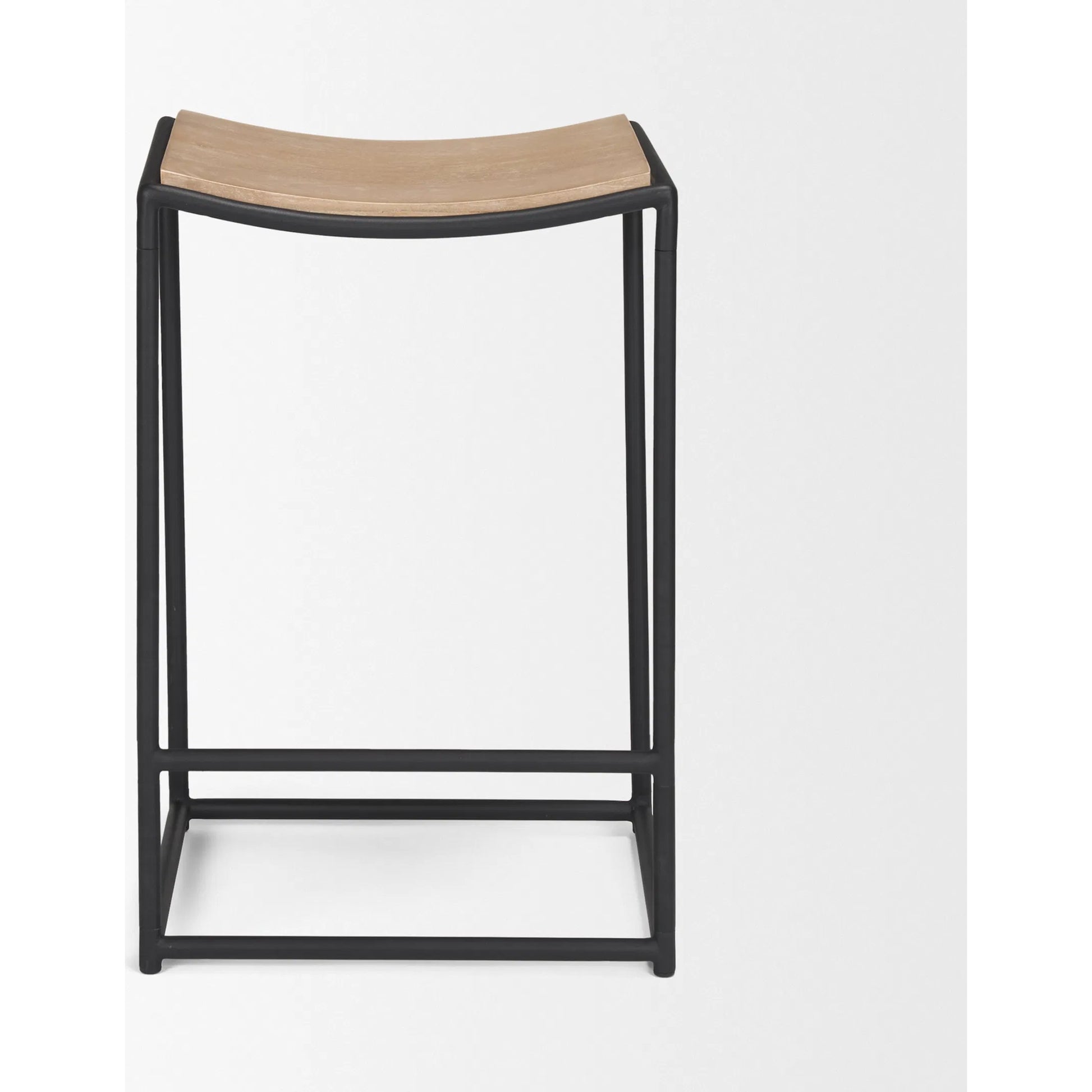Taniel Counter Stool by Mercana. Made from solid wood in a transitional style.