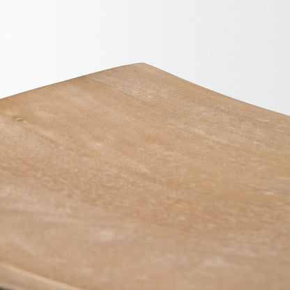 Taniel Counter Stool by Mercana. Made from solid wood in a transitional style.