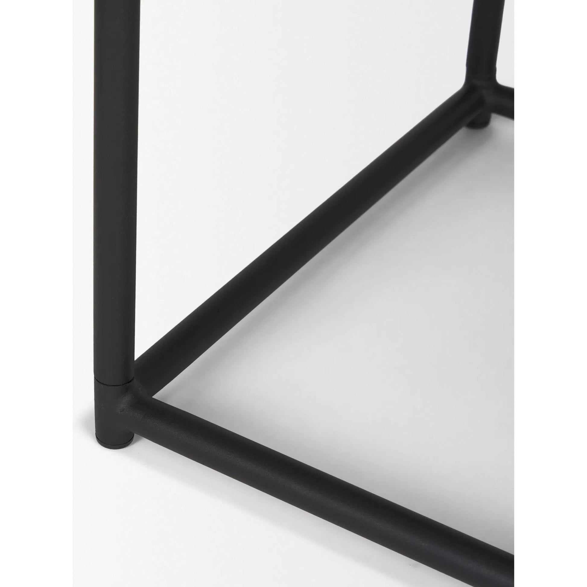 Taniel Leather Stool by Mercana. Made from leather in a traditional style.