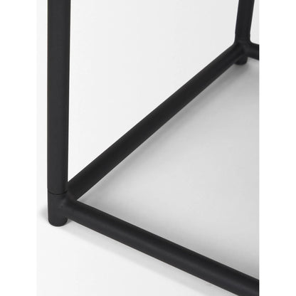 Taniel Leather Stool by Mercana. Made from leather in a traditional style.