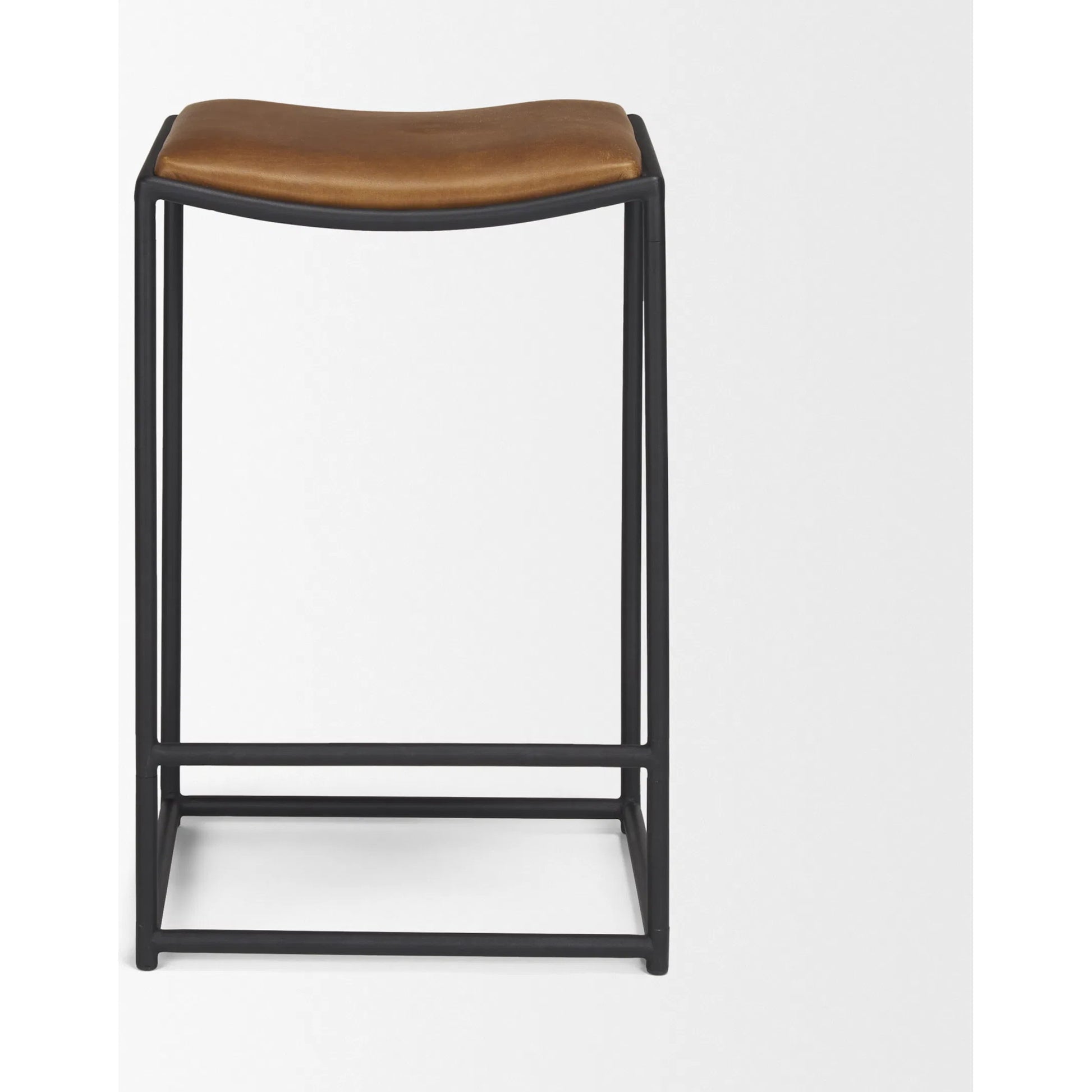 Taniel Leather Counter Stool by Mercana. Made from unique in a traditional style.