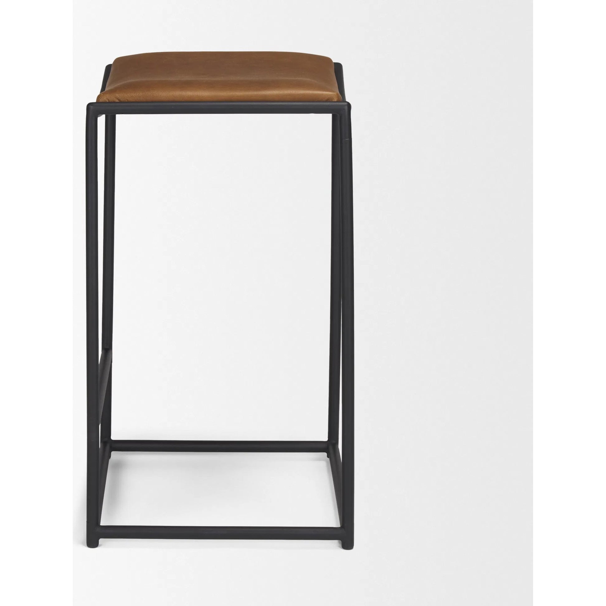 Taniel Leather Counter Stool by Mercana. Made from unique in a traditional style.