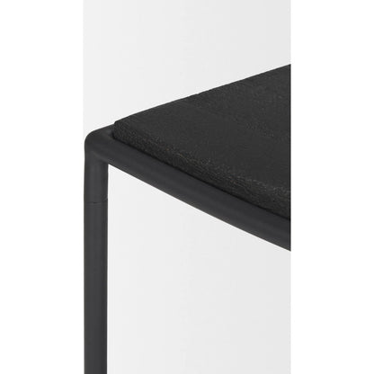 Taniel Stool by Mercana. Made from solid wood in a transitional style.