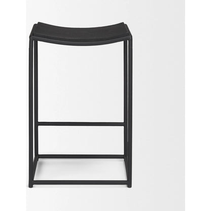 Taniel Counter Stool by Mercana. Made from solid wood in a transitional style.