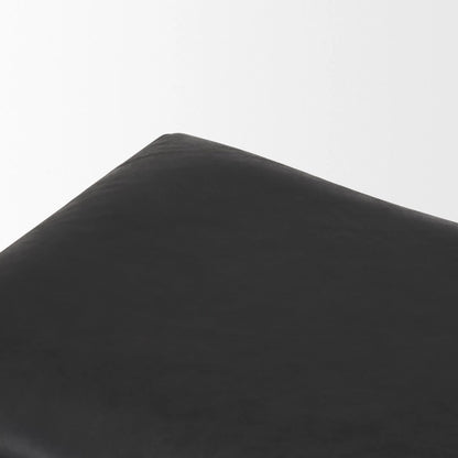 Taniel Leather Stool by Mercana. Made from leather in a traditional style.