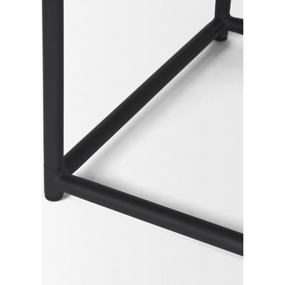 Taniel Leather Stool by Mercana. Made from leather in a traditional style.