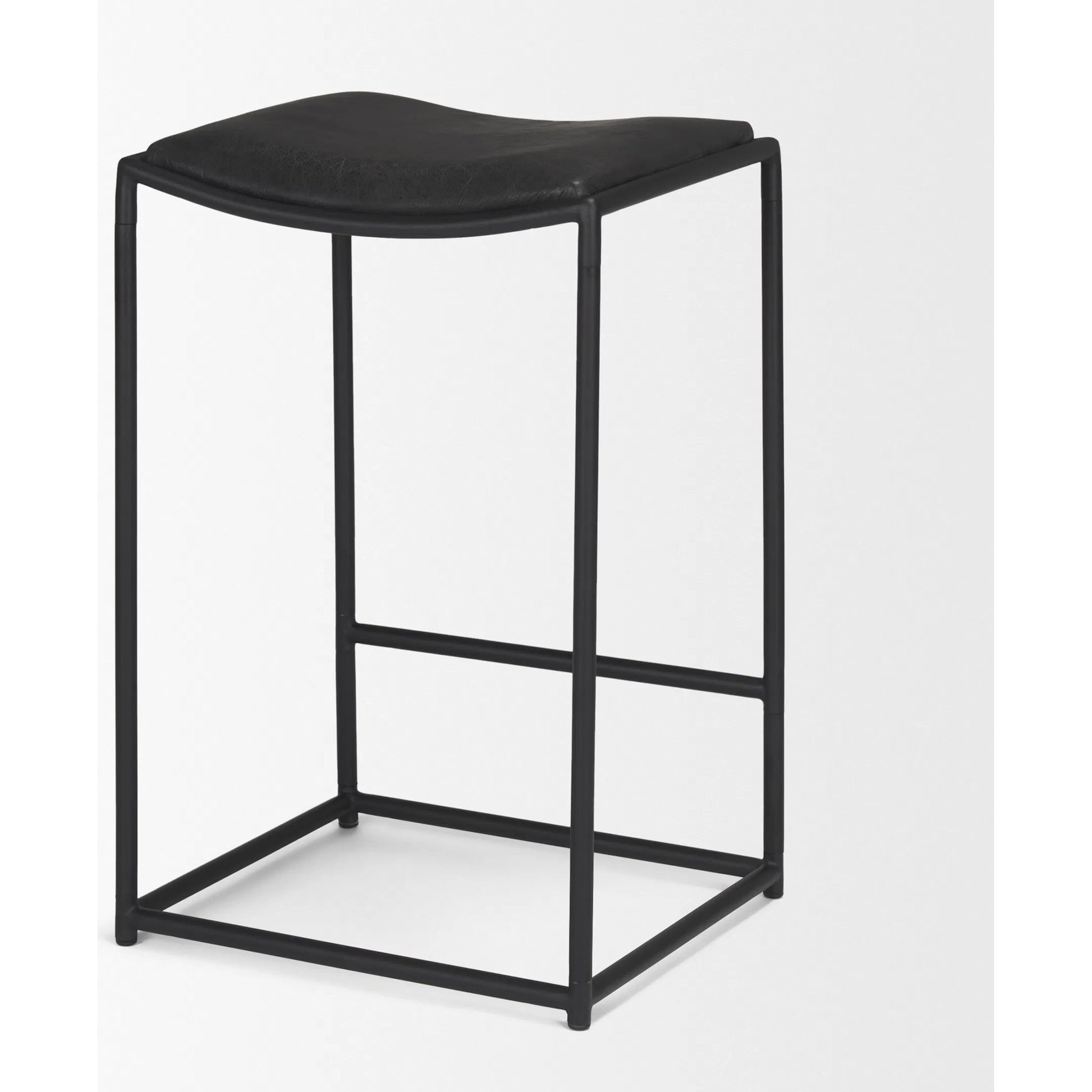 Taniel Leather Counter Stool by Mercana. Made from unique in a traditional style.