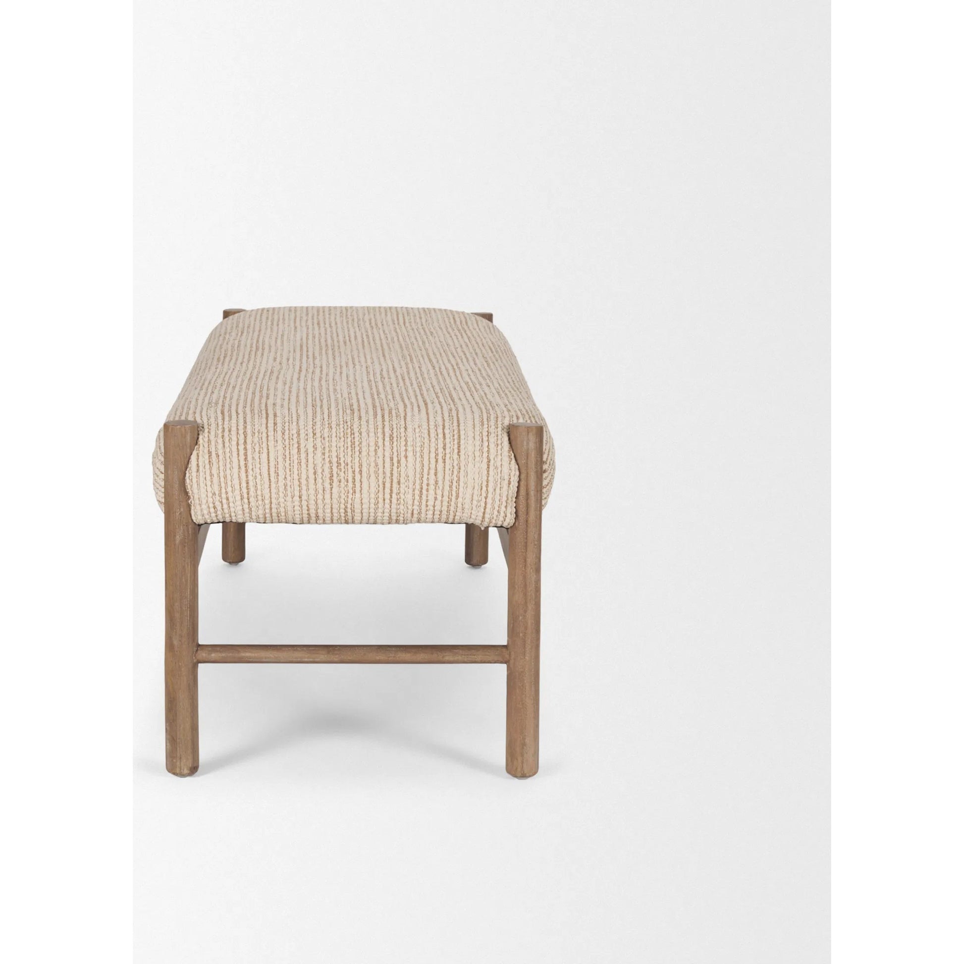 Tadi Bench by Mercana in beige. Made from unique in a transitional style.