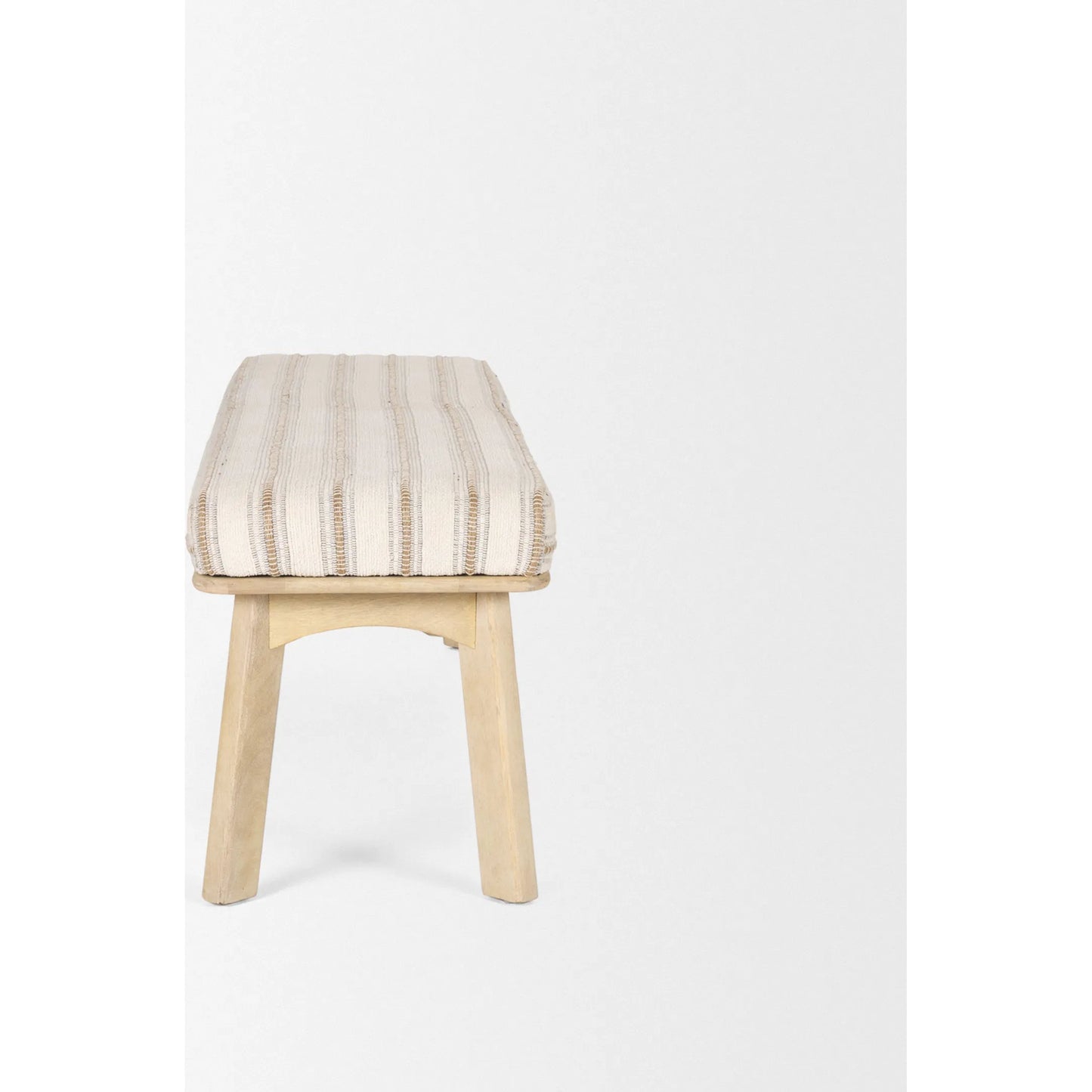 010 SI-2370534 | Additional Silo | Taimo Bench by Mercana in cream, beige. Made from unique in a transitional style.
