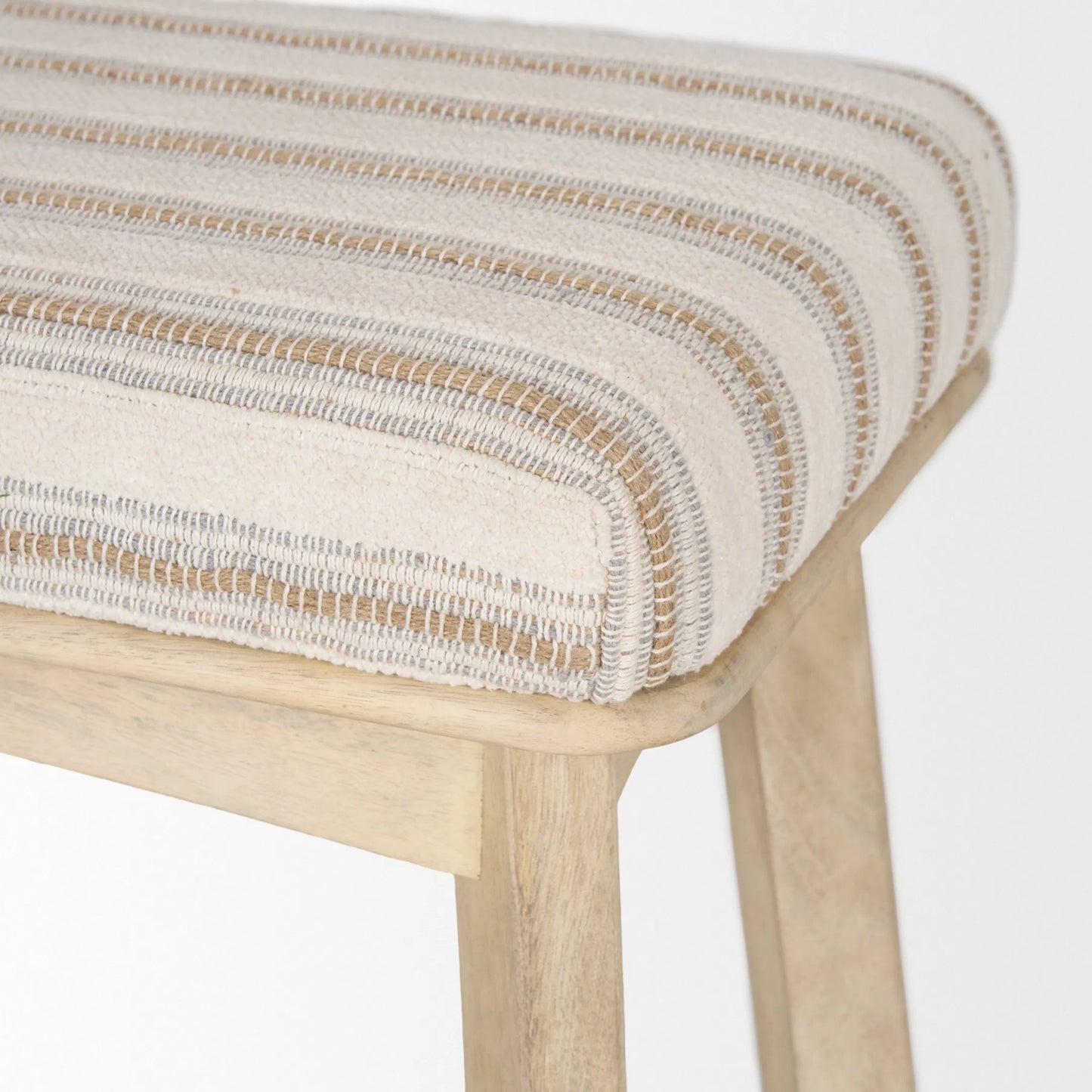 013 SI-2370534 | Closeup | Taimo Bench by Mercana in cream, beige. Made from unique in a transitional style.