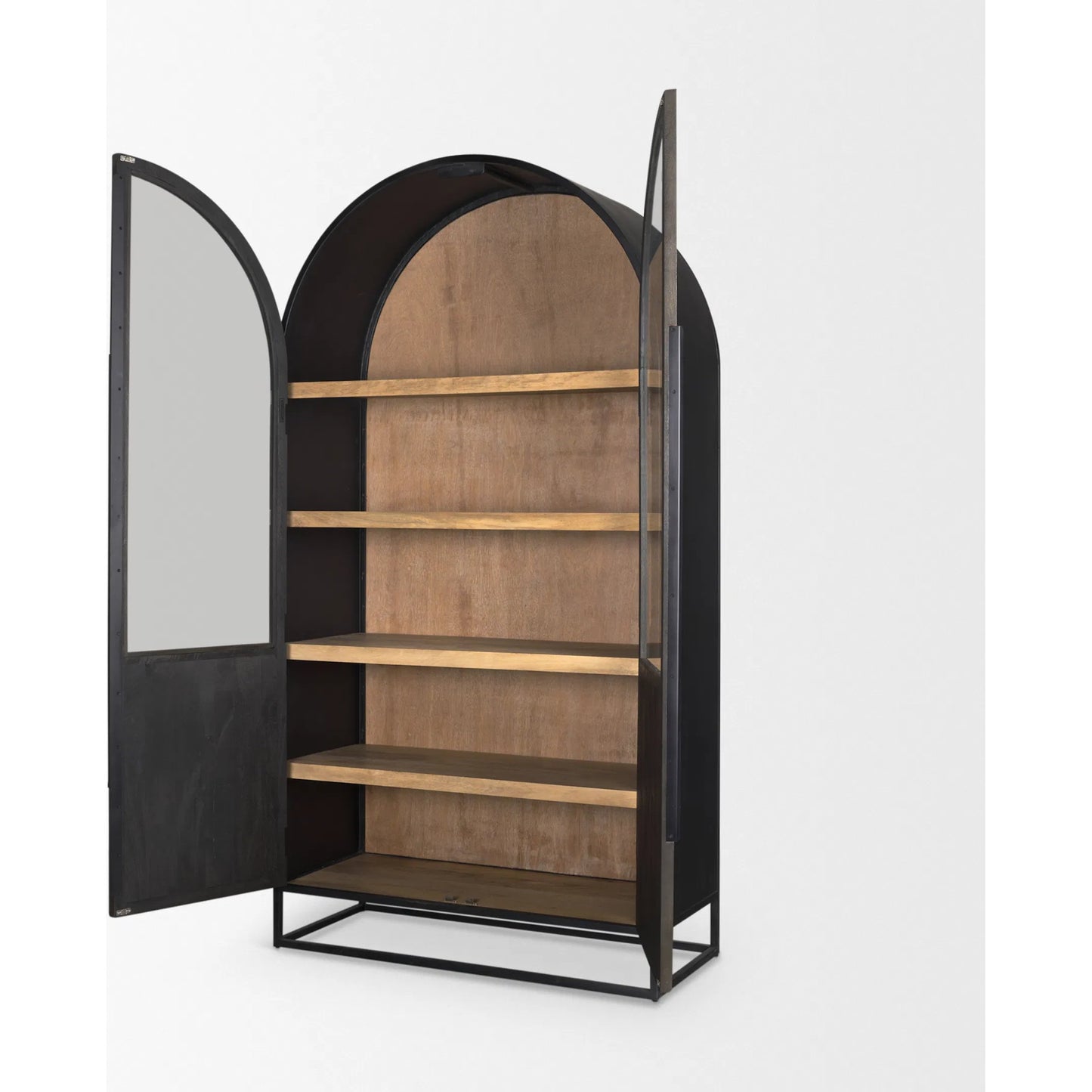016 SI-2369855 | Closeup | Sloan Curio Cabinet by Mercana. Made from wood in a unique style.
