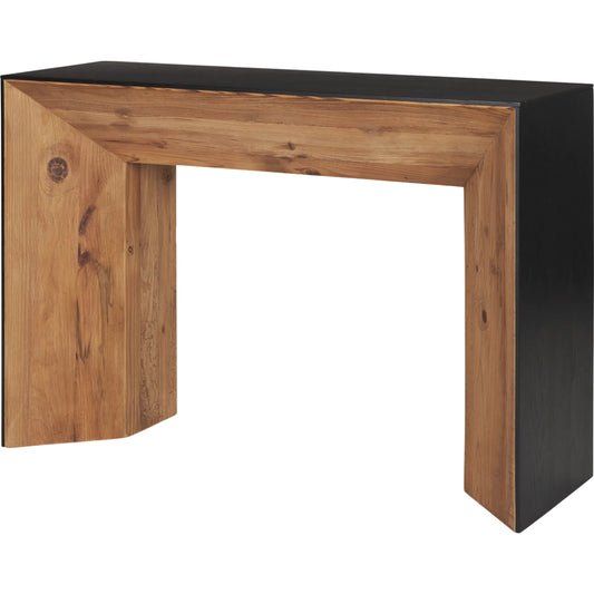 Tabor Console Table by Mercana in black. Made from manufactured wood in a unique style.