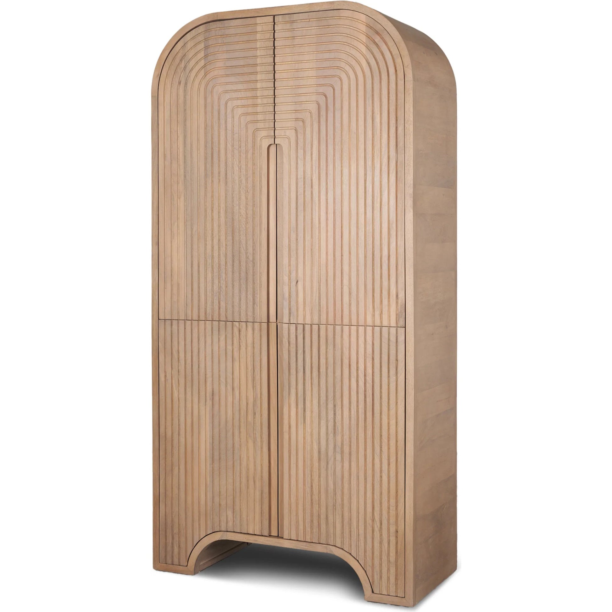 Sorina Curio Cabinet by Mercana in brown. Made from wood in a transitional style.