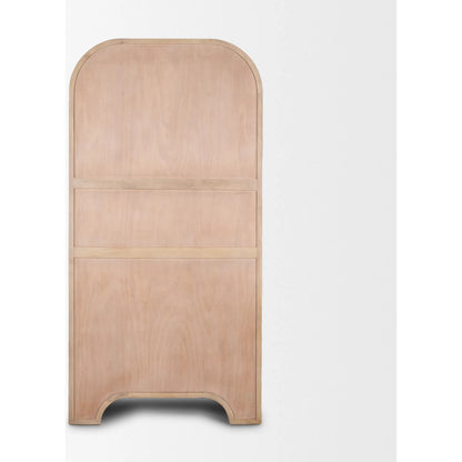 Sorina Curio Cabinet by Mercana in brown. Made from wood in a transitional style.