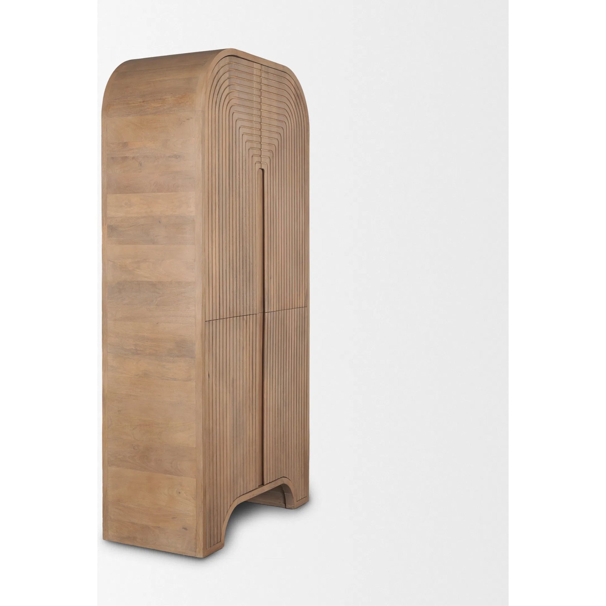 Sorina Curio Cabinet by Mercana in brown. Made from wood in a transitional style.
