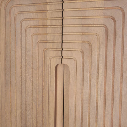 Sorina Curio Cabinet by Mercana in brown. Made from wood in a transitional style.