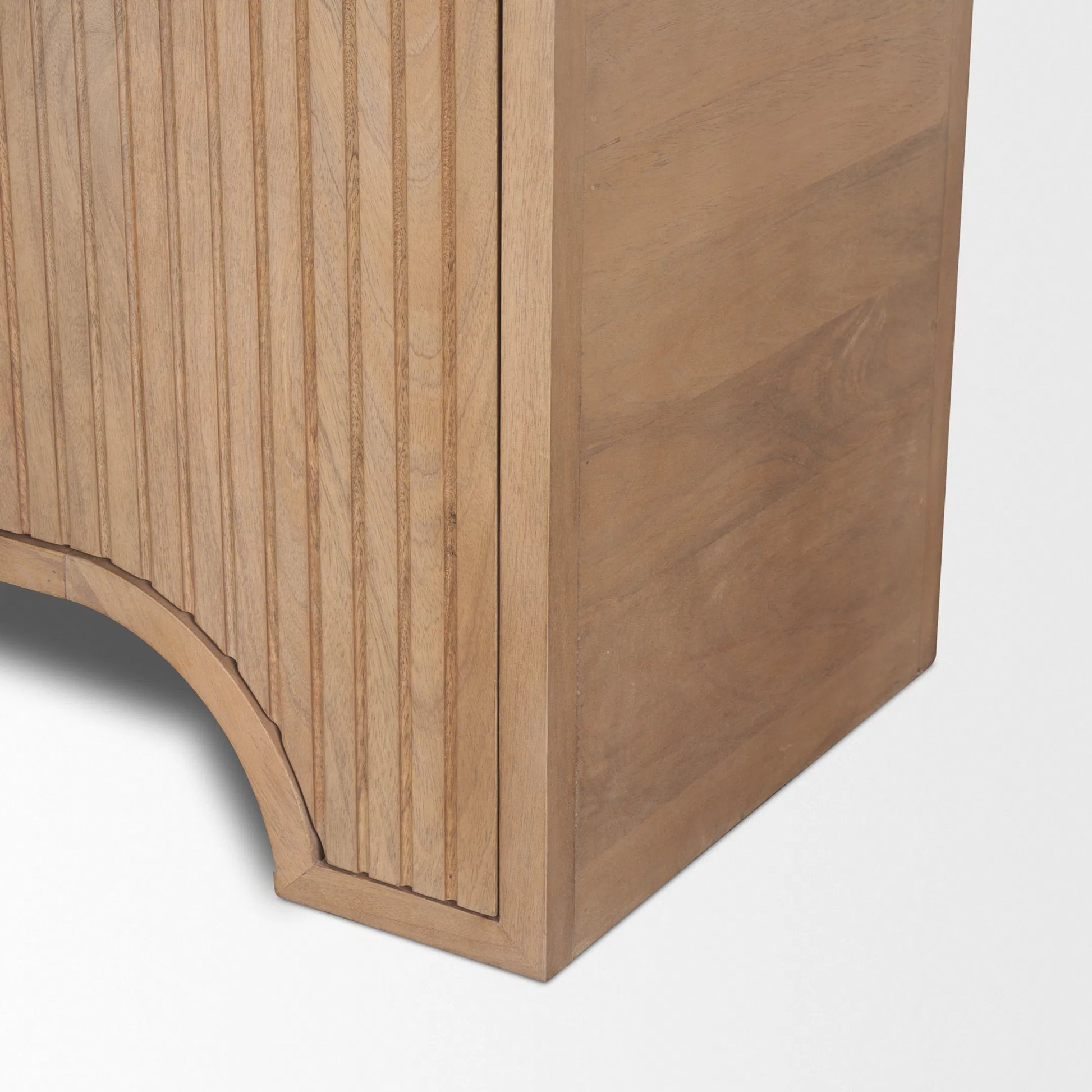 Sorina Curio Cabinet by Mercana in brown. Made from wood in a transitional style.