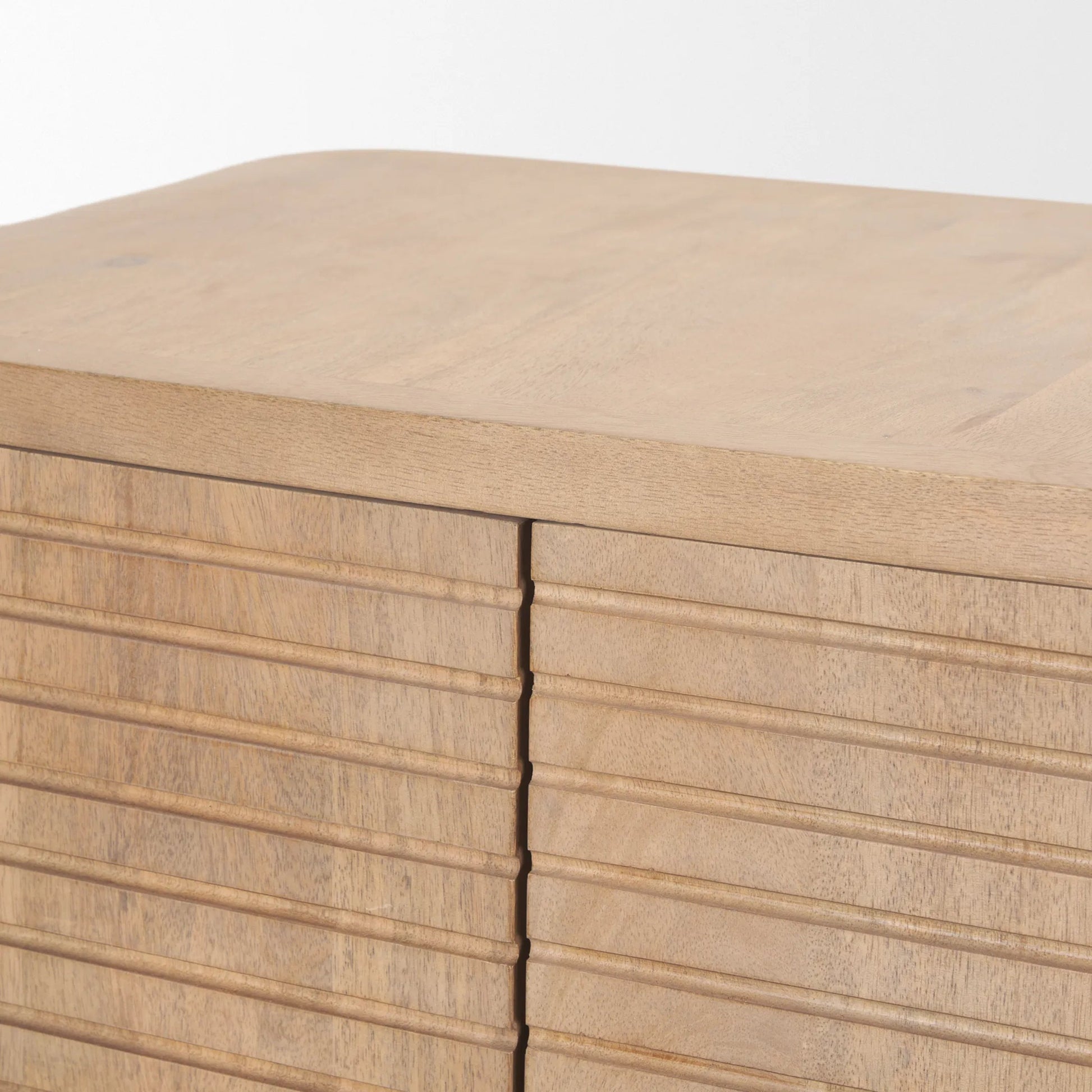 Sorina Accent Cabinet by Mercana in brown. Made from solid wood in a transitional style.