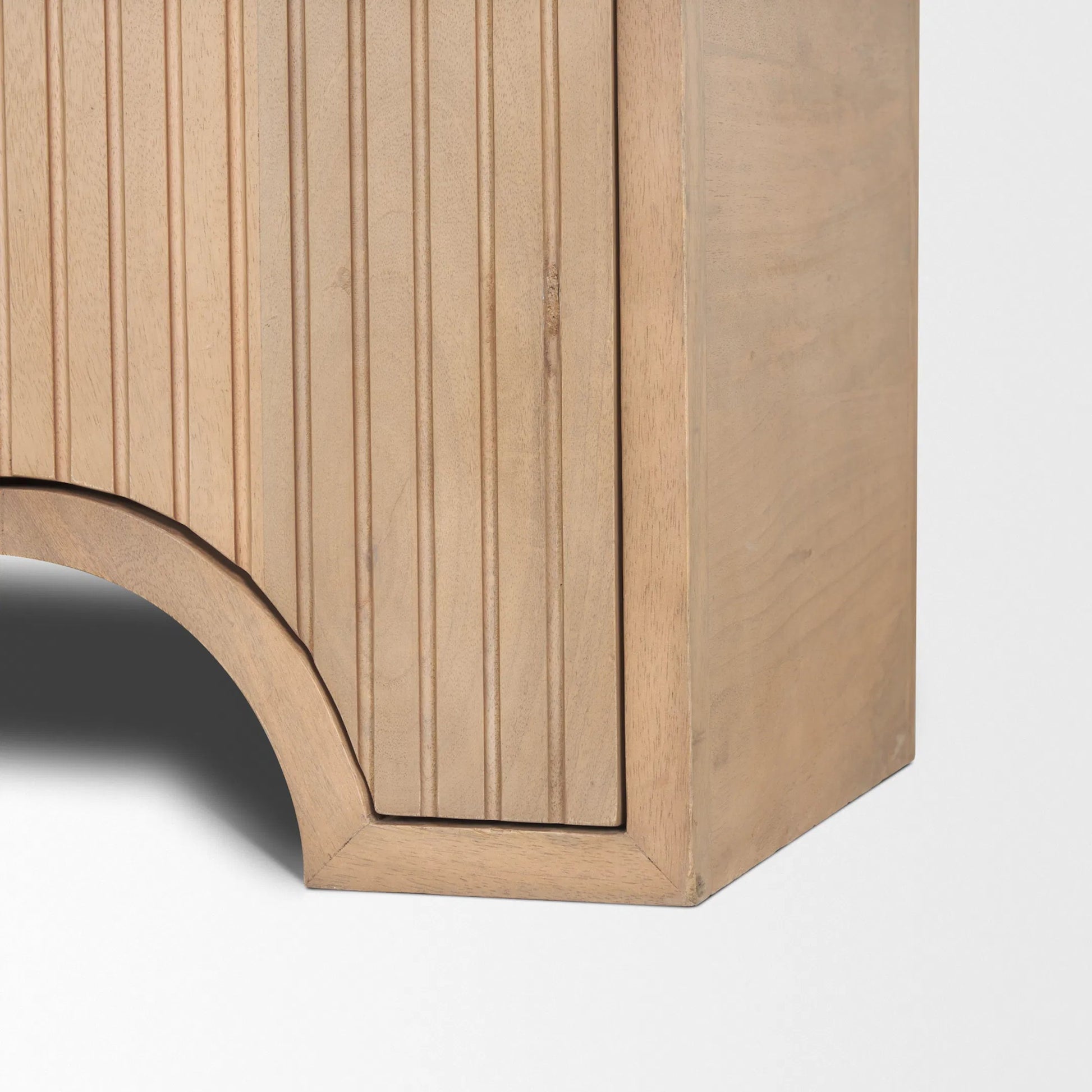 Sorina Sideboard by Mercana in brown. Made from solid wood in a transitional style.
