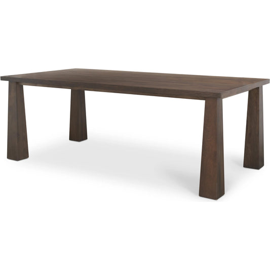 009 None | Unknown | Wolcott Dining Table by Mercana in brown. Made from solid wood in a unique style.