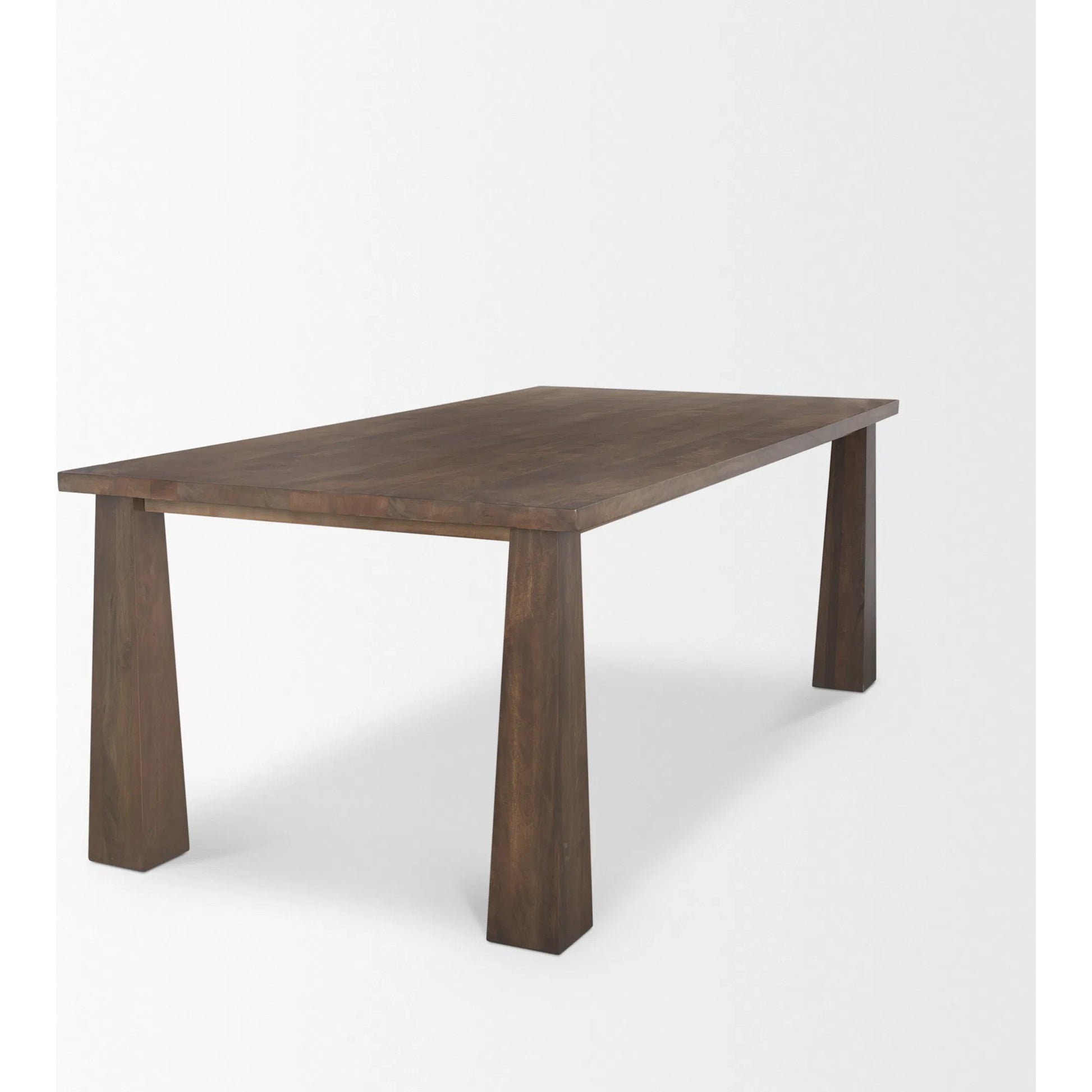 Wolcott Dining Table by Mercana in brown. Made from solid wood in a unique style.