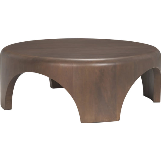 Shima Round Coffee Table by Mercana. Made from solid wood in a unique style.