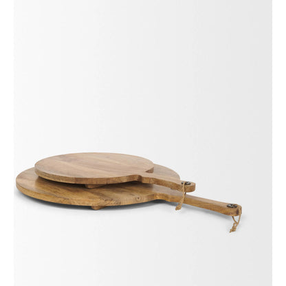 Karana Serving Boards by Mercana in brown. Made from solid wood in a cottage & farmhouse style.