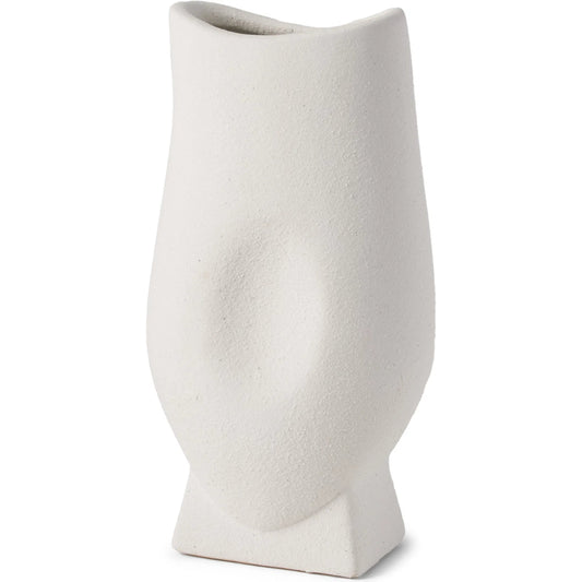 Darian Textured Vase by Mercana in white. Made from ceramic in a unique style.