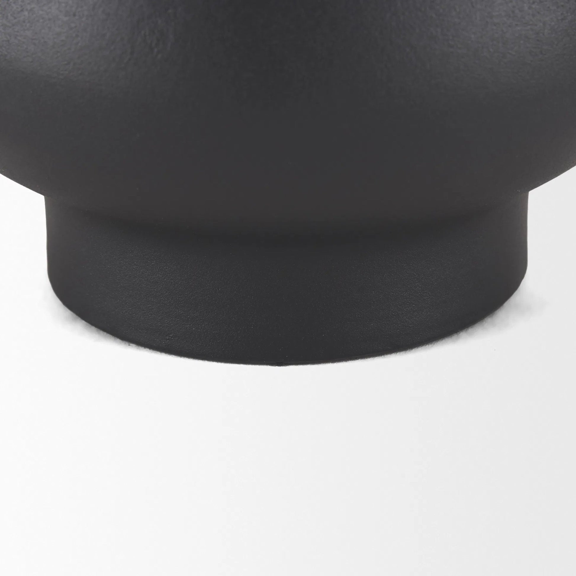 Tasya Vase by Mercana in black. Made from metal in a modern style.