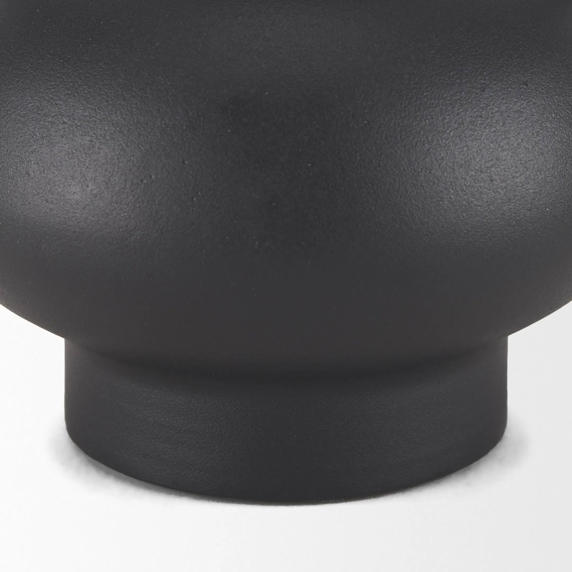 Tasya Vase by Mercana in black. Made from metal in a modern style.