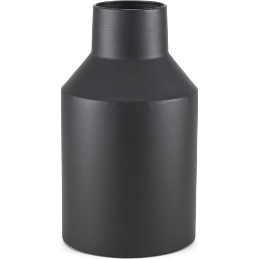 Tosca Vase by Mercana in black. Made from metal in a unique style.
